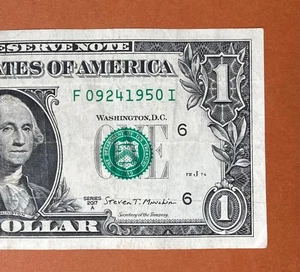 September 24, 1950 (F 09241950 I) Birthday Note $1 One Dollar Bill - Picture 1 of 3