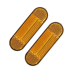 Adecuado para Xiaomi 9 Scooter Delantero Plata Amarillo Reflector Delantero 2PCSS Reflector - Imagen 1 de 14