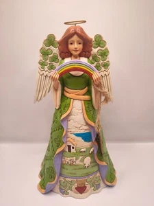 Jim Shore Heartwood Creek 'Blessings Be Upon 'Ye' Irish Angel Sheep 6008403 - Picture 1 of 6