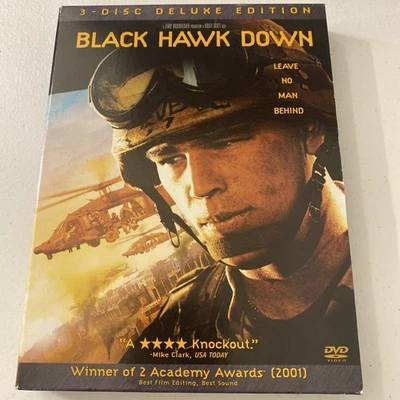 Black Hawk Down (DVD, 3-Disc Deluxe Edition) – Ridley Scott – War Drama Foto 1 de 4