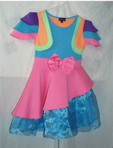 JOJO SIWA Hot Pink & Blue Tutu Dress w/ attached Faux Vest, Med 7/8 - Picture 1 of 1