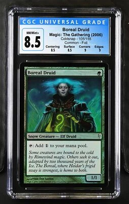 BOREAL DRUID Coldsnap Foil C CGC 8.5 Q++ MTG [Nostalgium] - Image 1 of 2