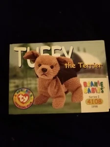 Xm40 Ty Beanie Baby Trading Card - Series 1 1998 4108 Tuffy  - Picture 1 of 1