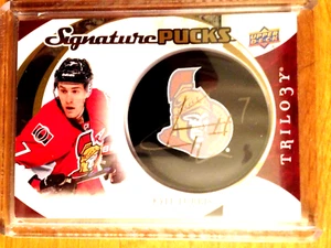 2015/16 Upper Deck Trilogy Signature Pucks Kyle Turris autograph Ottawa Senators - Picture 1 of 1