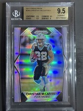GRADED GEM MINT ROOKIE! MCCAFFREY 2017 PANINI SILVER HOLO PRIZM RC 49ers