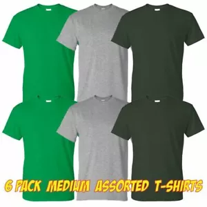 6 camisetas Gildan surtidos colores talla mediana (lote M7) - Imagen 1 de 2