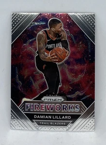 2020-21 DAMIAN LILLARD PANINI PRIZM FIREWORKS CARD #18 - Picture 1 of 3