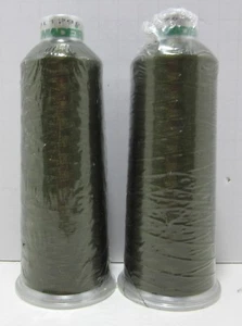 2X Madeira Polyneon Thread #40 5500YD Cone 1796 Aged Moss - Picture 1 of 4
