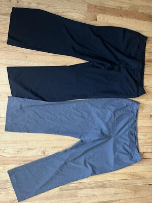 Pantalones de vestir para mujer talla 18 2 pares negro y gris bootcut Foto 1 de 4