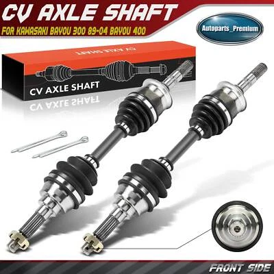 Front Left & Right CV Axle Assembly for Kawasaki Bayou 300 89-04 Bayou 400 93-99 - Image 1 of 4