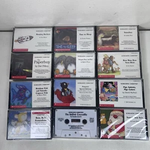12 Scholastic Audiobook Cassette Tapes Read Along Vtg 1994-2004 New Sealed - Picture 1 of 8