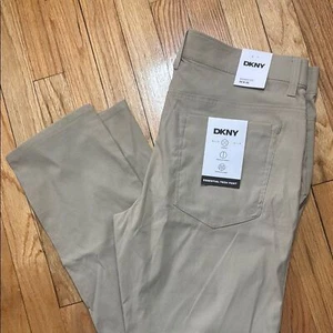 DKNY Essential Tech Pants in Tan Size 34x32 - Picture 1 of 7