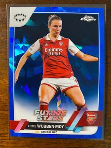 2022-23 Topps Chrome Sapphire UEFA Women's Lotte Wubben-Moy #70 Arsenal WFC