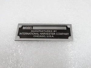 DATA PLATE FITS TO INTERNATIONAL HARVESTER COMPANY #V221-7 - Picture 1 of 7