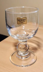Vintage Luminarc "Boutique" Französische Cordial Likör Stielgläser Set 4 Verpackt - Bild 1 von 9