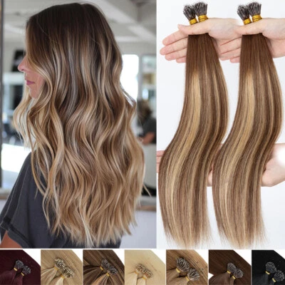 Extensiones de cabello humano Remy punta cuentas nano anillo 150 g trama micro lazo gruesa trama Foto 1 de 4