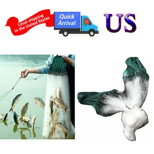 US Folding Fish Sticky Net Three Layer Mesh Nylon Floating Automatically Catch - Picture 1 of 11