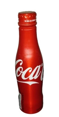 Coca Cola Coke Red Aluminum Collectible 8.5oz Bottle 2010 Full - Изображение 1 из 4
