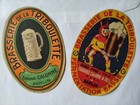 Rare  2 anciennes tiquette de bire  LA TRIBOULETTE brasserie Calonne Barlin 62