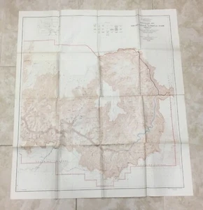 Rare Vintage 1927 (1948) Grand Canyon Arizona Topographic Map Huge National Park - Picture 1 of 5