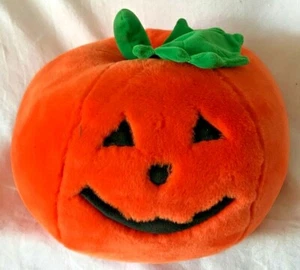 Jack-O-Lantern Vintage Plüsch Steven Smith Halloween orange Kürbis Stofftier - Bild 1 von 4