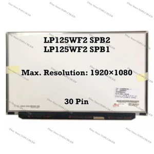 LP125WF2 SPB2 Fit LP125WF2 SPB1 1920×1080 Pantalla LCD Laptop Panel de Reemplazo - Imagen 1 de 1
