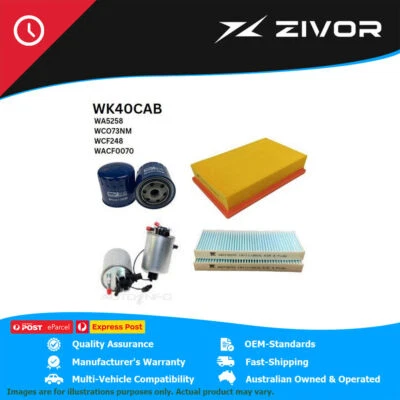 WESFIL Filter Service Kit For NISSAN NAVARA ST-X, ST-X 550 D40 3.0L V9X #WK40CAB - image 1 of 4