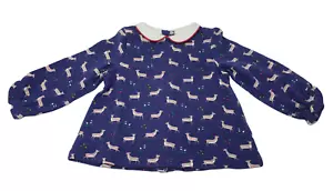 Ex Baby Boden Tunic Dress Navy Deer Print Newborn - 4 years New - Picture 1 of 3