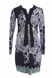 Maternity Women's Floral Print Knot Front Detail Dress Small Multi - Picture 1 of 2
