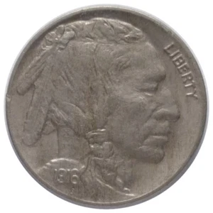 1916 5c níquel búfalo A1 - cuerno completo y alta calidad - Imagen 1 de 6