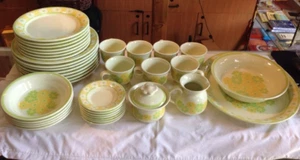 Terracotta floreale deserto francescano 38 pz. Set giallo e verde - Foto 1 di 10