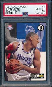 1994 U.D. Collector's Choice DRAFT TRADE Brian Grant ROOKIE #8 PSA 10 KINGS