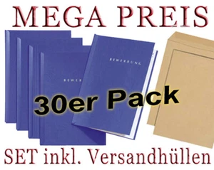 30 Dossiers De Candidature Bleus De Pagna Type START 2 Pièces Inclus Enveloppes - Afbeelding 1 van 4