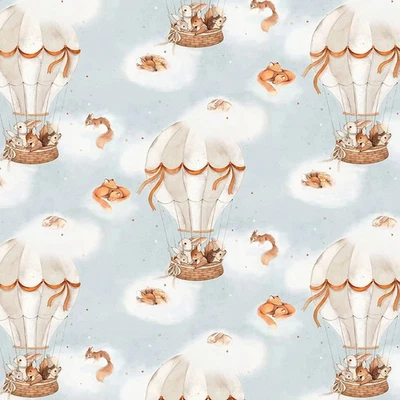 Yard ~ Big Sky Animal Balloons By Dear Stella $3.99 Ships Any Amount Of Fabric