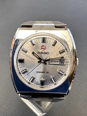 Rado Conway 30 集成表链自动复古手表 — 第 1/4 张图片