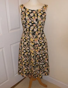 Emily & Fin Isobel Dress Swirling Lollipops Print Waist 30 ins Size M Fits 10-12 - Picture 1 of 17