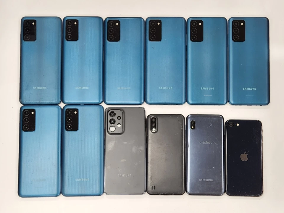 Lot of 12 Mixed Phones Locked to Cricket Wireless *Read* - Image 1 of 4