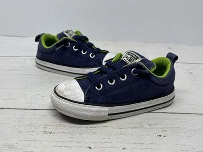 Size 8 Converse Shoes Toddler Blue W/ Green - Image 1 of 4