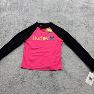 Hurley Badeshirt Jugend Größe M UPF 50 Hyper Pink Langarm - Bild 1 von 7