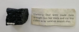 Atocha Schiffswrack Artefakt Eisen Kanonen Würfel, Mel Fisher Tag #03A-52350-1 #47 - Bild 1 von 5