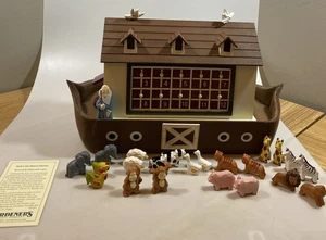 Calendario de Adviento Arca de Noé Completo 24 Animales Juego de Madera Jardinero’s Vintage - Imagen 1 de 13