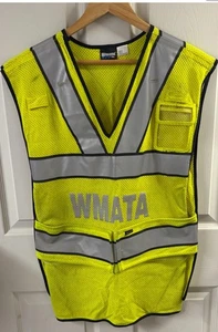 Blauer 340-M FR Safety Vest Hi-Vis Yellow SM-M REG ANSI PPE WMATA Transit - Picture 1 of 3