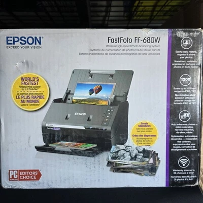 Epson FastFoto FF-680W Alta Velocidad Wi-Fi Escáner de Documentos Fotográficos - Nuevo Foto 1 de 3