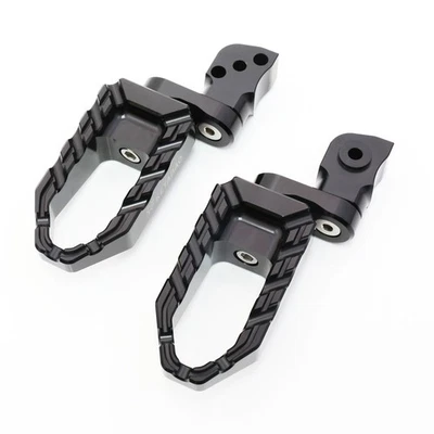 Clavijas traseras inferiores BUZZ 1 pulgada negras para Honda CTX700N 14 15 16 17 Foto 1 de 4