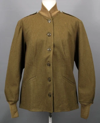 VTG Women's NOS WW2 US Army WAC M-43 Wool Field Jacket Liner Sz 40 R WWII 1940s - Image 1 of 4