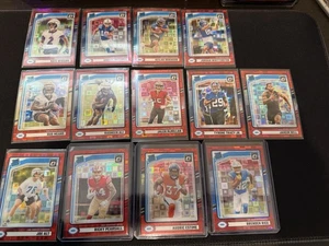 13 Card 2024 Panini Donruss Brenden Rice Rated Rookie Optic Red Pandora Prizm - Picture 1 of 1