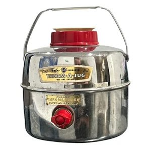 Vintage Knapp Monarch Therm•A•Jug One Gallon Thermos With Snap Out Drinking Cup - Picture 1 of 8