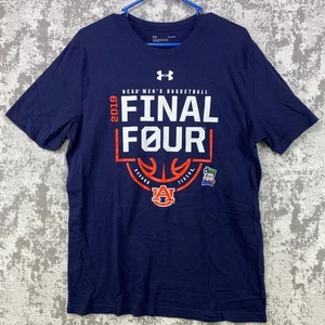 Camiseta de torneo de baloncesto Under Armour Auburn Tigers NCAA para hombre talla L azul marino - Imagen 1 de 8