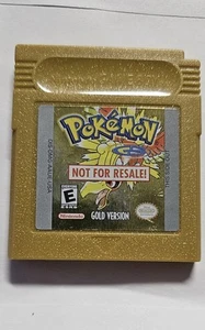 Ultra Rare Pokemon Gold Version Not For Resale GB With Original Store Sticker - Picture 1 of 17