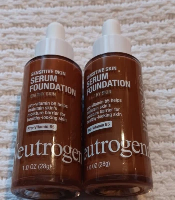 Neutrogena Healthy Skin Sensitive Skin Serum Deep 02 Sheer Foundation Lot of 2 - Image 1 of 4